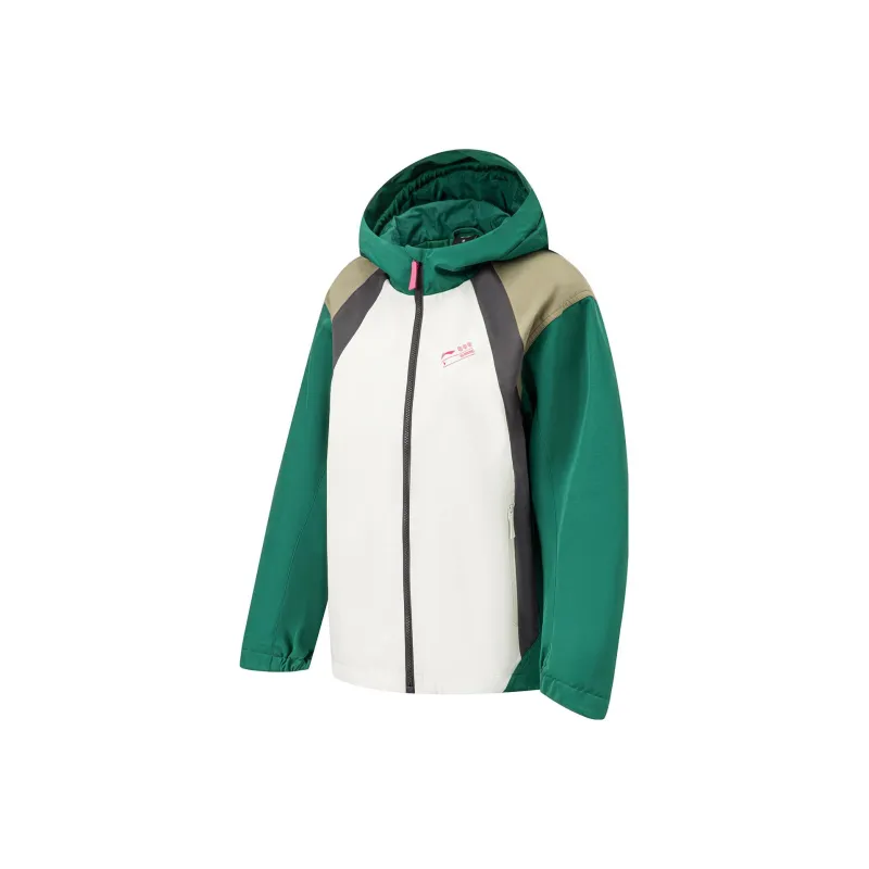 LINING Running Collection Trench Coats Women's Mist White Storm Green-0
