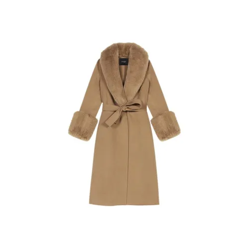 Maje Coats Women's Camel