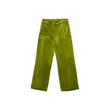 D. MARTINA QUEEN Casual Pants Women's Yellow Green