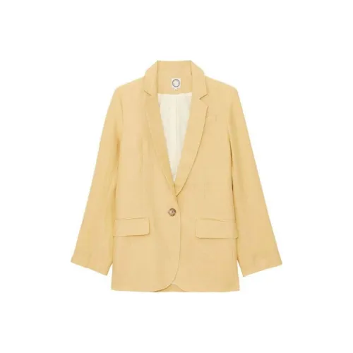 INES DE LA FRESSANGE Business Suit Coat Women's Yellow