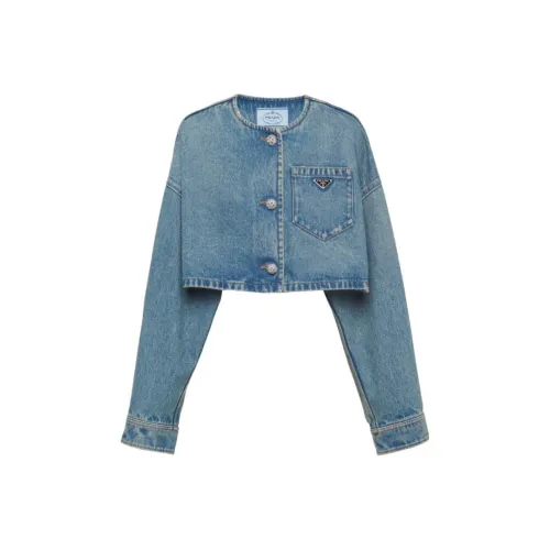 PRADA FW23 Denim Jacket Women's Blue