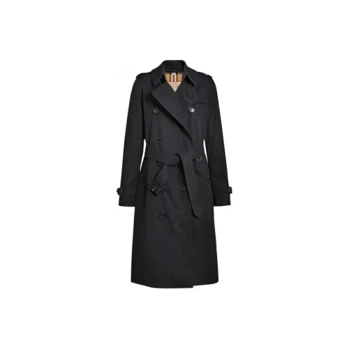 Burberry Trench Coats Women's Blue