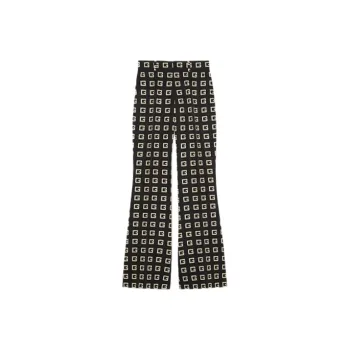 GUCCI Square G Print Faille Flare Trousers
