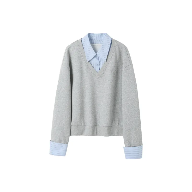 3COLOUR Sweatshirt Women's Stone Gray-0