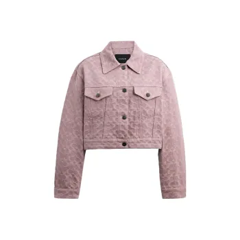 COACH Cropped Coats Women's Pink