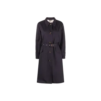 BARBOUR Trench Coats Women's Midnight Blue