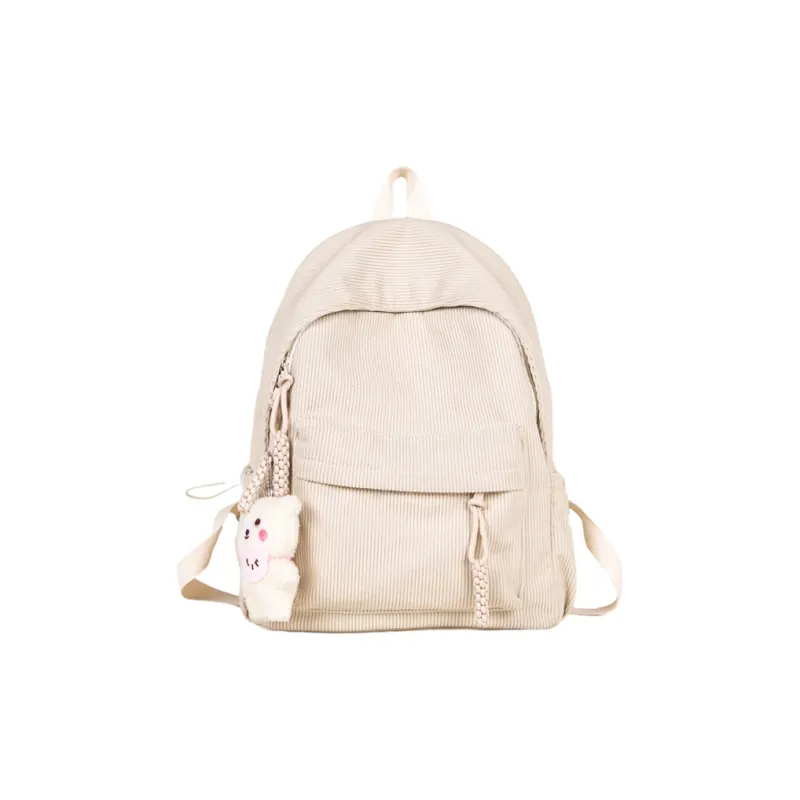 SUN EARTH &U Corduroy Backpack Regular Unisex Multicolor-3