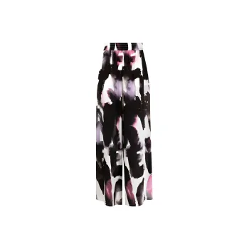 Alexander McQueen Wide Leg High Rise Pants