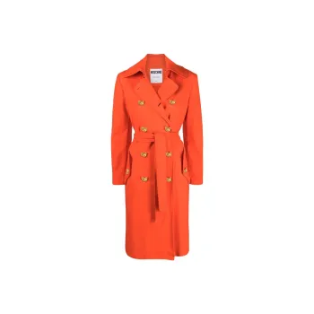 MOSCHINO Trench Coats Women's Orange