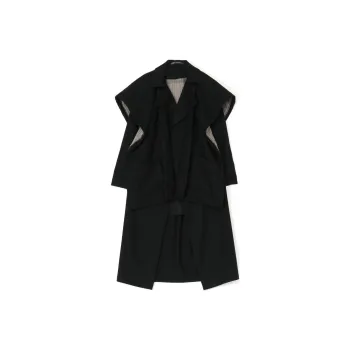Yohji Yamamoto Coats Women's Black