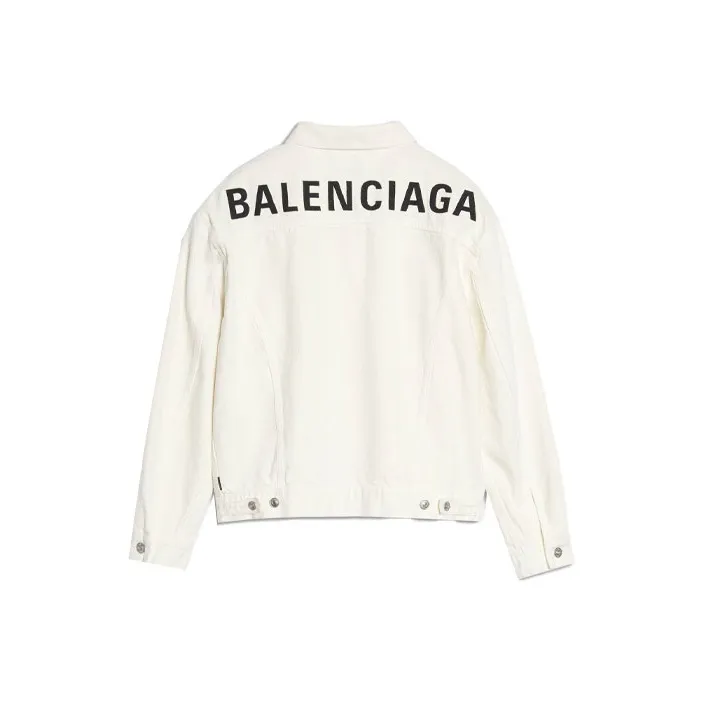 Balenciaga Denim Jackets Women's White-0