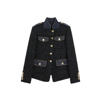 Bebe FW24 Denim Jacket Women's Navy Blue