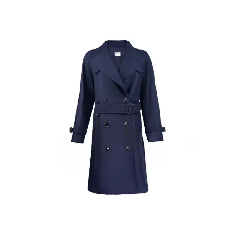 Burberry SS24 Coats Women's Dark Blue-0
