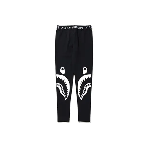 A BATHING APE Shark Series Leggings Women's Black