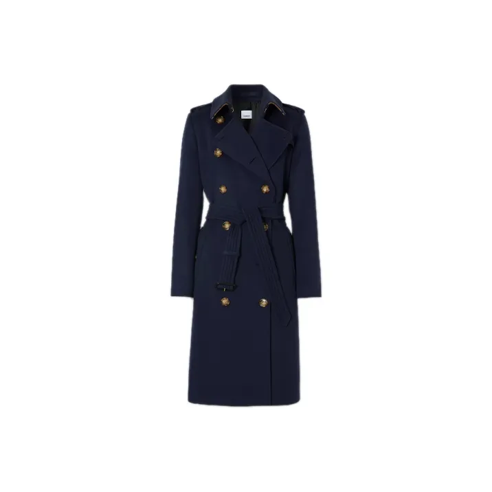 Burberry Trench Coat Women's Marine Blue-0