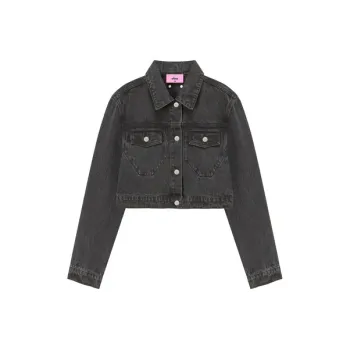 CHUU Denim Jackets Women's Black Gray