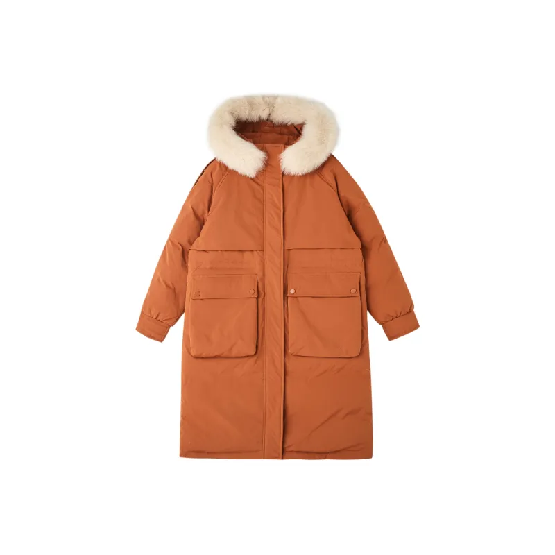 Demana Down Jacket Women's Brick Red-0