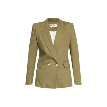 DVF Diane Von Furstenberg Double Breasted Blazer