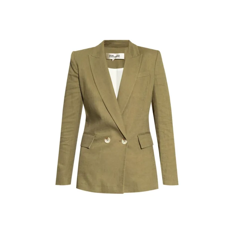 DVF Diane Von Furstenberg Double Breasted Blazer-0