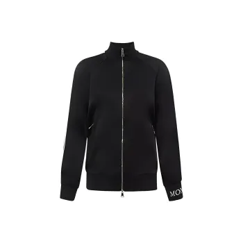 Moncler Sweat Jacket 'Black/White'