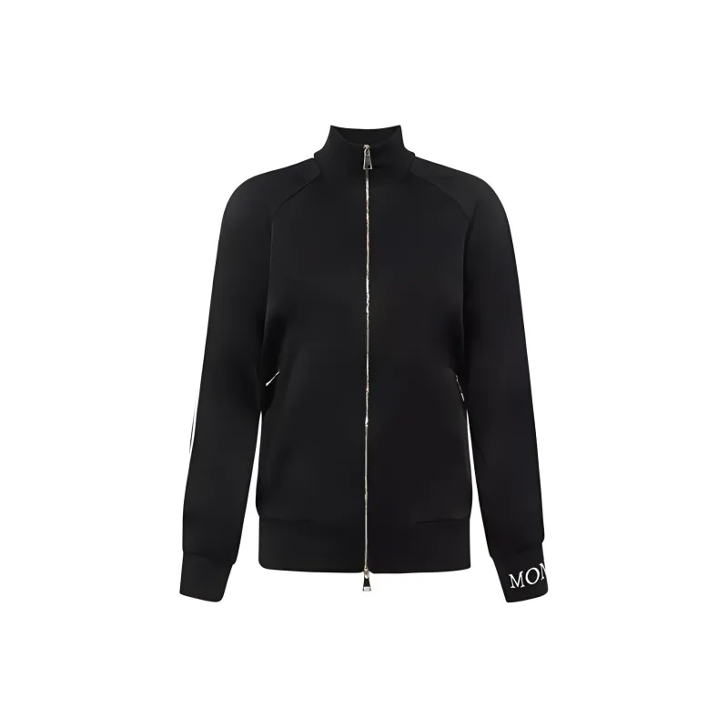 Moncler Sweat Jacket 'Black/White'-0