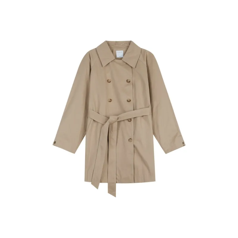 THE SEA LIFE Trench Coat Women's Tea Brown-0
