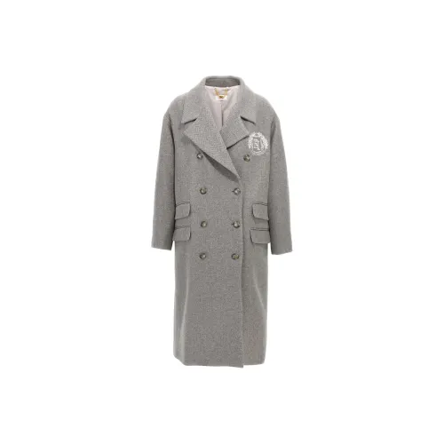 Elisabetta Franchi Chevron Double Breasted Coat