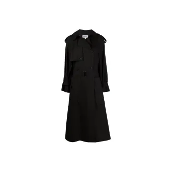 KENZO Trench Coats Women's Black