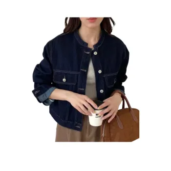 MADALLO Denim Jacket Women's Dark Blue