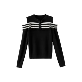 Late White Knitwear Women's Black