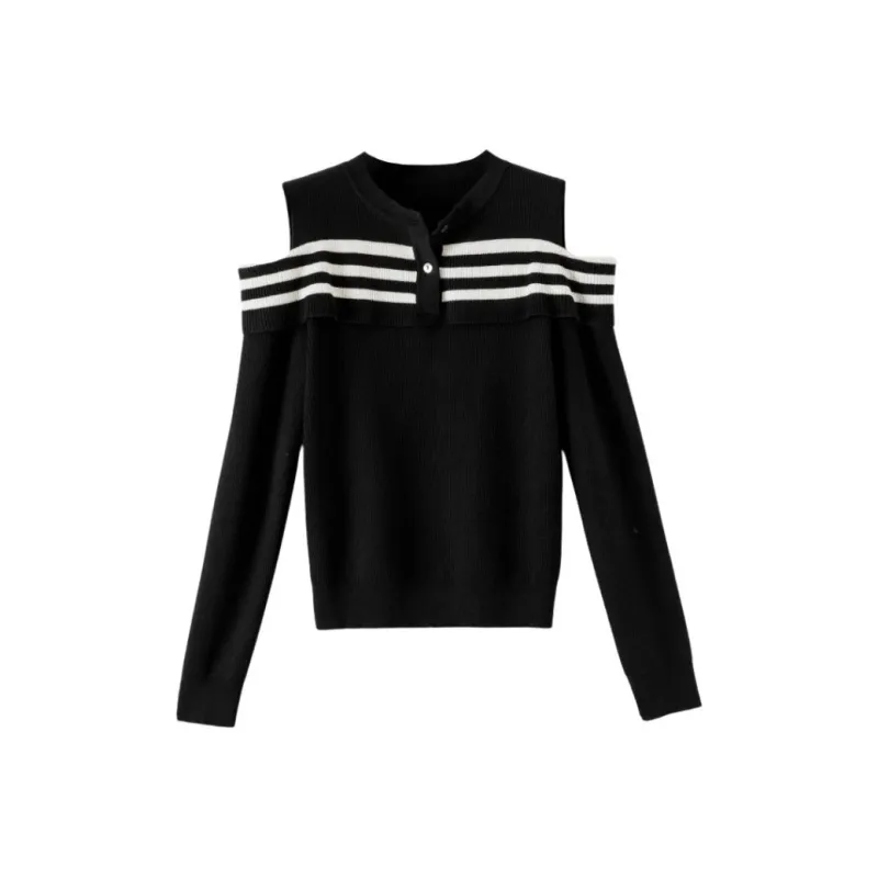 Late White Knitwear Women's Black-0