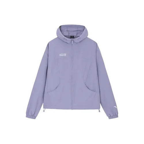 ANTA Variety Training Collection Trench Coats Women's Morandi Purple