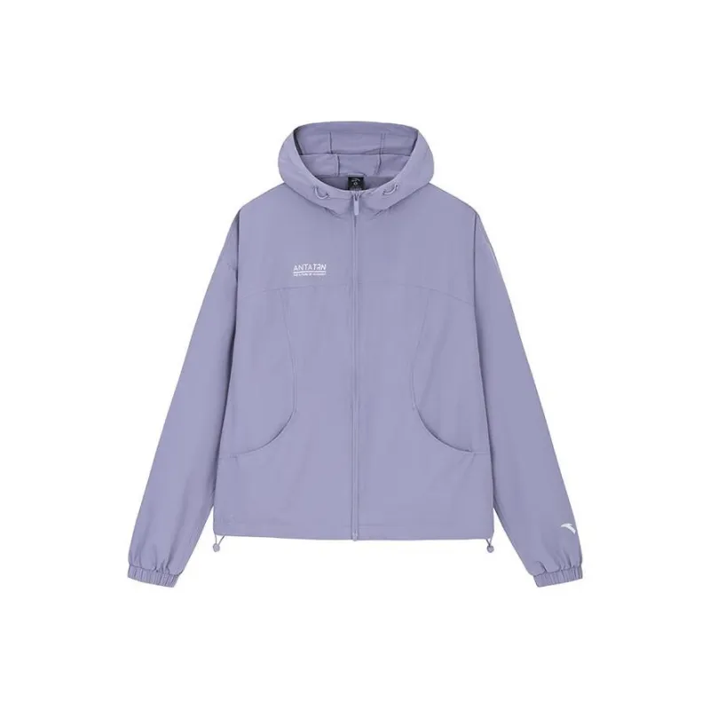 ANTA Variety Training Collection Trench Coats Women's Morandi Purple-0