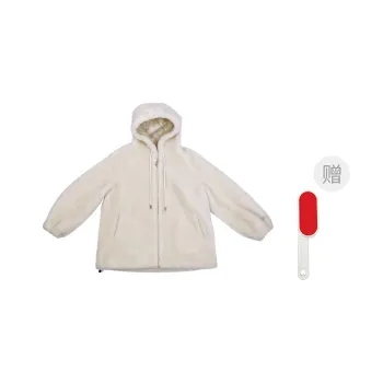 Kele Coco Velvet feel Coat Women's Ecru