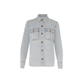 Zimmermann SS24 Denim Jacket Women's Storm Blue