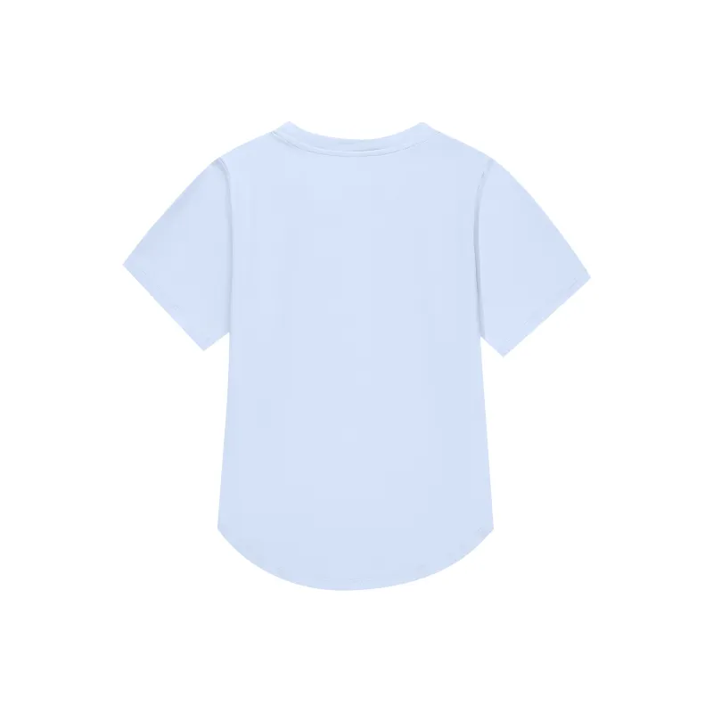ZAO FU NIAO T Shirts Women's ZFN NKDT 008 Light Blue-1