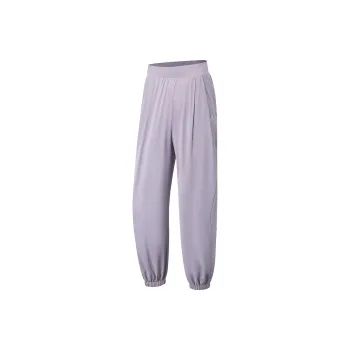 LINING Fitness Series Knitted Sweatpants Women's Smoky Gray Mauve