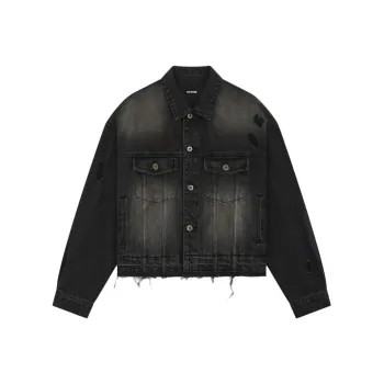 WE11DONE FW24 Denim Jacket Women's Black