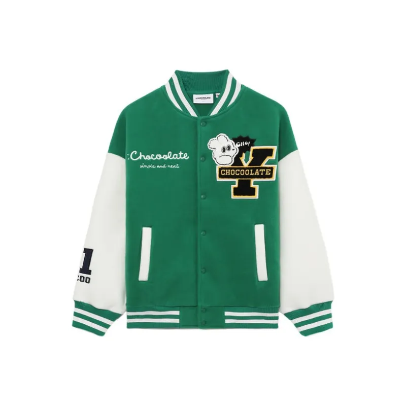 :CHOCOOLATE Bunny-motif Letterman Jacket-5