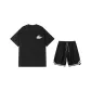 2 Pack (Black Top+Black Shorts)