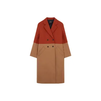 Paul Smith Velvet-feel Coat Women's Orange