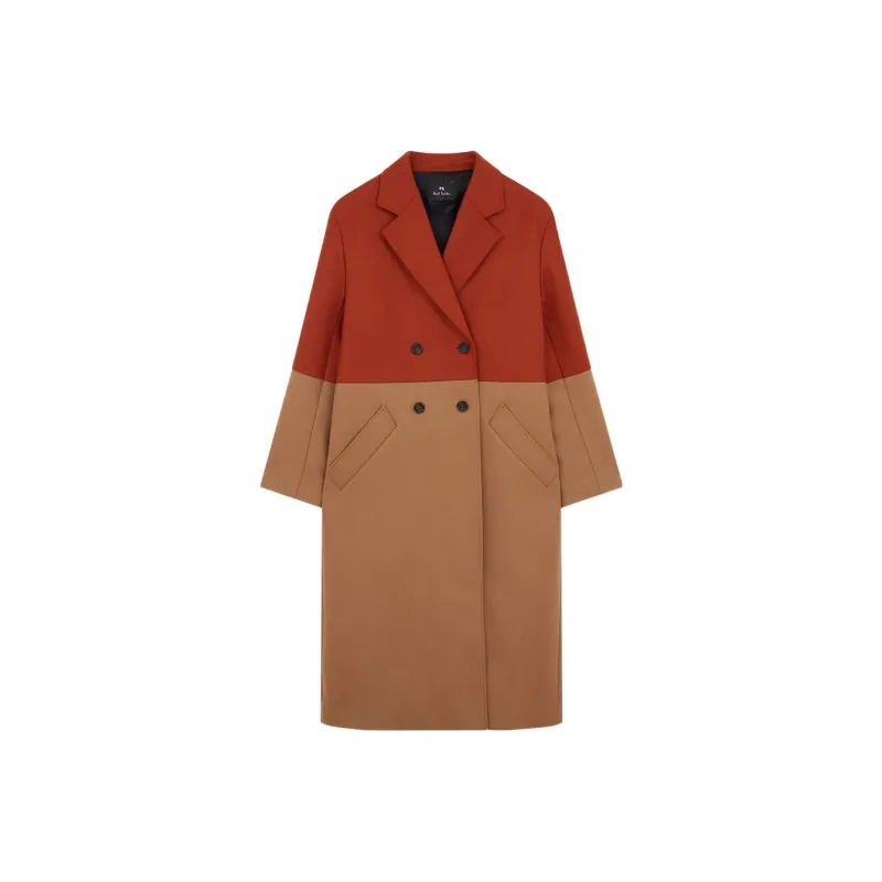 Paul Smith Velvet-feel Coat Women's Orange-0