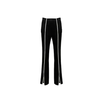 NANUSHKA Ratana Crinkled Satin Slim Leg Pants