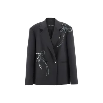 YOEYYOU Business Suit Women's Deep Sea Blue
