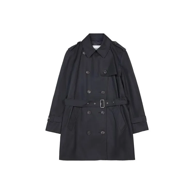 COACH Trench Coat Women's Black-0