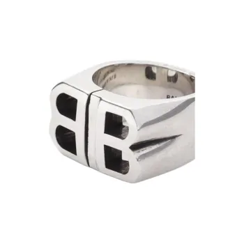 Balenciaga Silver Rings Unisex Silver
