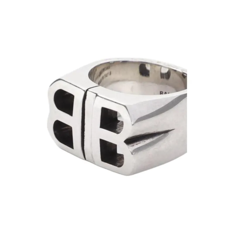 Balenciaga Bb Signet Ring-0