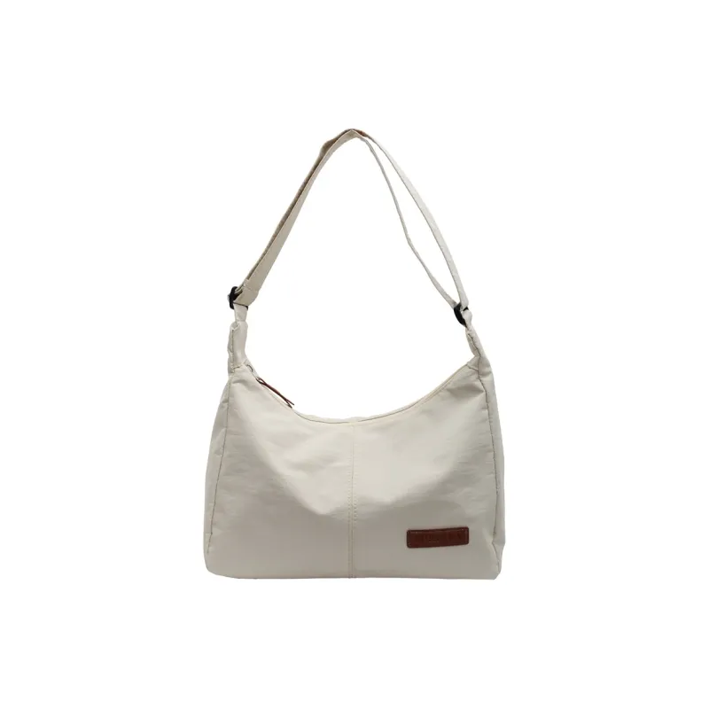Single Warehouse Fabric Shoulder Bag Regular Unisex White/Light Green/Gray/Black-0