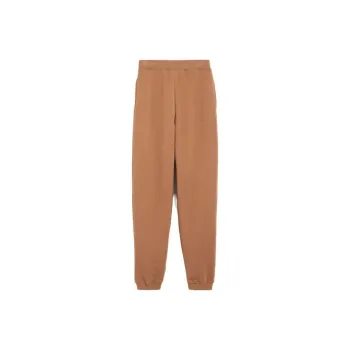 MaxMara Tamaro Collection Cotton Fleece Trousers Casual Pants Women's Khaki