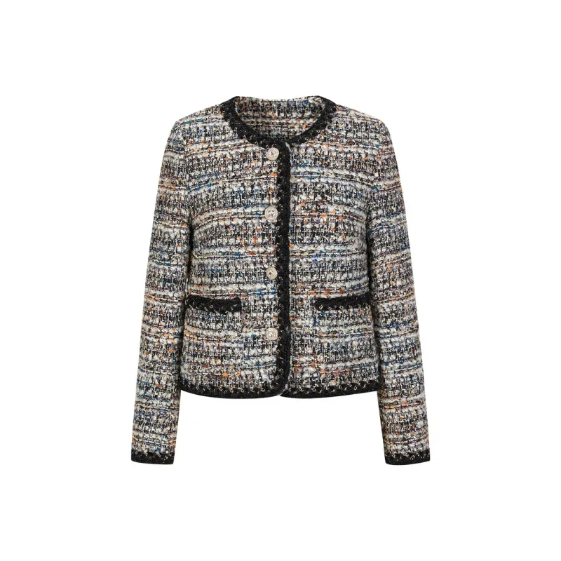 JZ. ANNAKRO Cropped Coat Women's Heather Gray-0